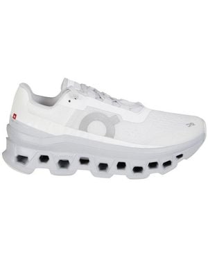 On Shoes Cloudmonster Lace-Up Trainers - White