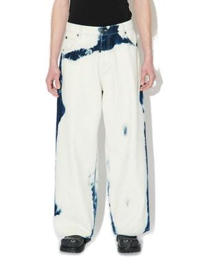 Charles Jeffrey Wide Leg Denim Jeans - White