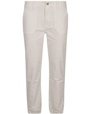 PAIGE Elastic Hem Trousers - White