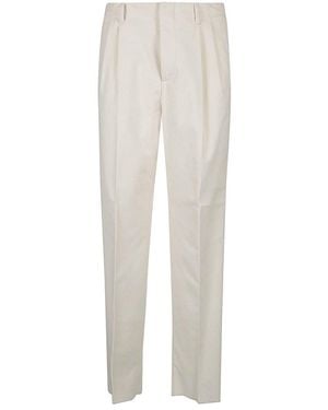 Lardini Straight-Leg Tailored Trousers - White