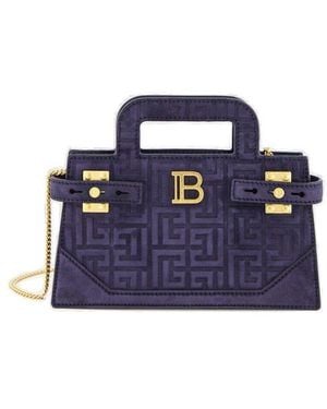 Balmain B Buzz Small Top Handle Bag - Blue