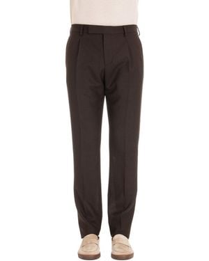 Lardini Straight Leg Trousers - Black