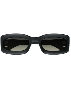 Gucci Rectangle Frame Sunglasses - Black