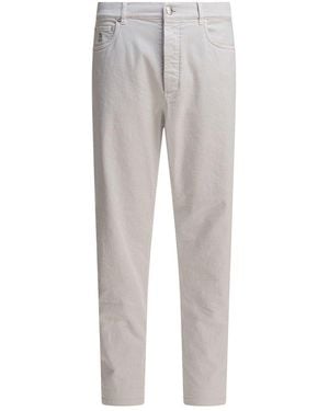 Brunello Cucinelli Straight Leg Jeans - Grey