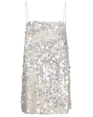retroféte Eleanora Sequin Dress - White