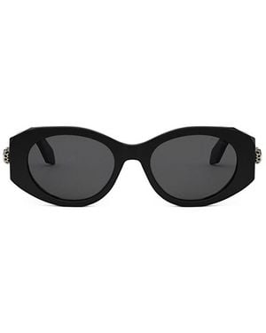 BVLGARI Serpenti Forever Oval Frame Sunglasses - Black