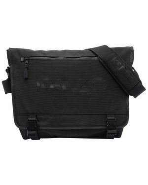 KENZO 48 Small Messenger Bag in Black for Men | Lyst