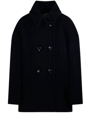 コート Isabel Marant Black wool blend Fiby coat FIBY COAT Woman black | ISABEL MARANT Official online store