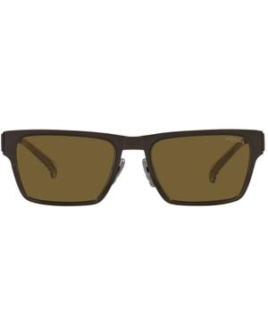 Prada Rectangular Frame Sunglasses - Green