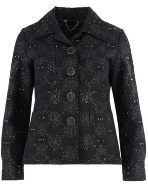 Marc Jacobs Embellished Buttoned Jacket - Black