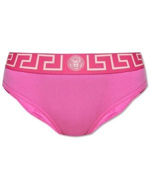 Versace Greca Border Briefs - Black