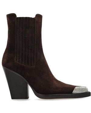 Paris Texas Dallas Embellished Toe Boots - Black