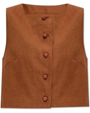 Posse Rio Buttoned Vest - Brown