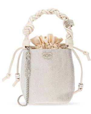 Ganni Bou Bucket Mini Crinkle Oleatex in Black | Lyst