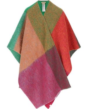 Woolrich Color-Blocked Cape - Red