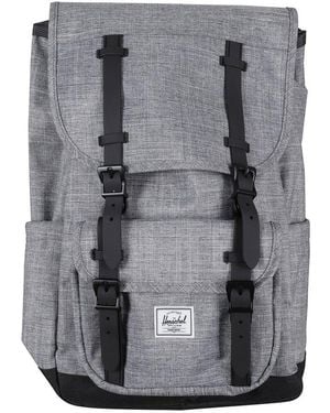 Herschel Supply Co. Little America Mid Logo Patch Backpack - Black