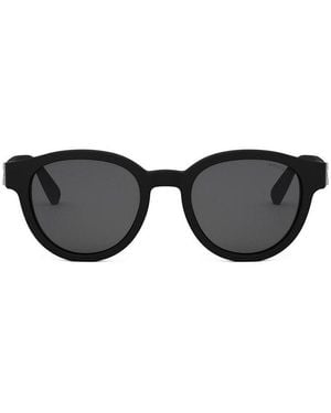 BVLGARI Round Frame Sunglasses - Black