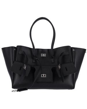 Balenciaga Bel Air Carry All Bag Medium Shoulder Bag - Black