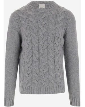 Allude Cable Knit Jumper - Grey