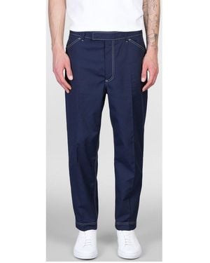 Thom Browne Contrast Stitch Pants - Blue
