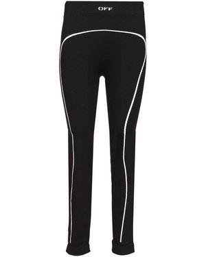 パンツ OFF WHITE Nylon leggings BLACK - WHITE Off-White c/o Virgil Abloh Leggings for Women | Online Sale