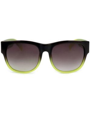 Linda Farrow X Matthew Williamson Square Frame Sunglasses - Black