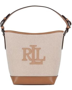 Ralph Lauren Medium Witley Bucket Bag - Natural