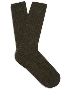 ZEGNA Knit Stretched Socks - Black