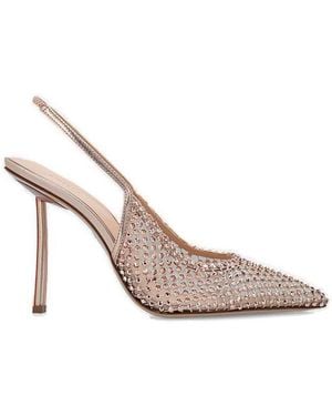 Le Silla Gilda Embellished Pointed Toe Pumps - Pink