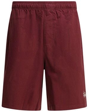Stussy Heavy Jersey Shorts - Red