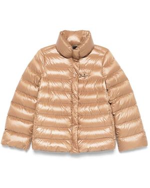 Fay Puffer Coat Camel - Natural