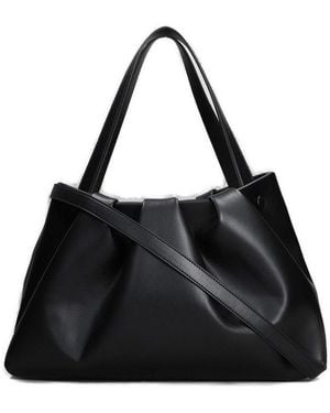 THEMOIRÈ Athena Strapped Tote Bag - Black