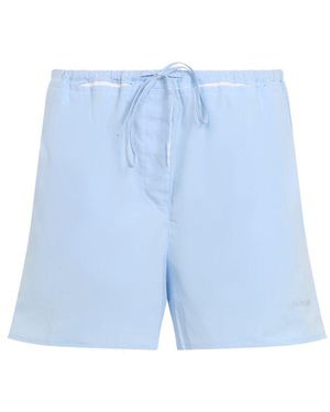 Miu Miu Cotton Shorts - Blue