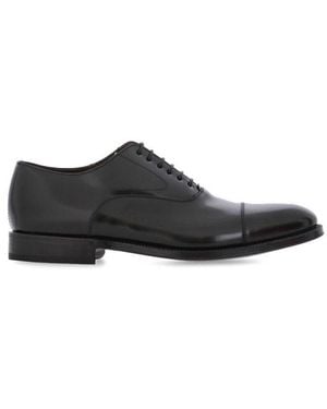 Green George Classic Lace-Up Oxford Shoes - Black