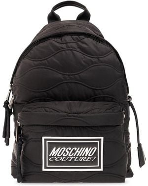 Moschino Quilted Backpack - Black
