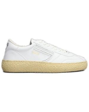 PURAAI 1.01 Vintage Lace-Up Trainers - White