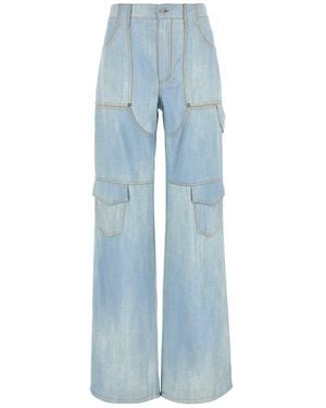 Ermanno Scervino Logo Patch Cargo Jeans - Blue