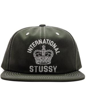 Stussy Mid International Crown Strapback Cap - Green