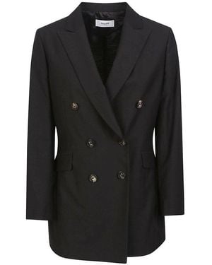 SAULINA Double-Breasted Blazer Jacket - Black