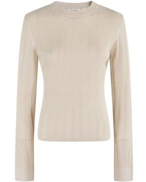 Filippa K Lace Knit Top - White