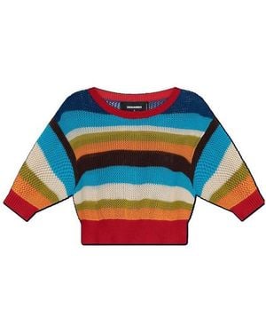 DSquared² Summer Lovers Knitted T-Shirt - Blue