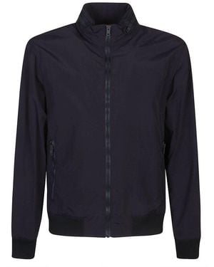 Fay High Collar Jacket - Blue