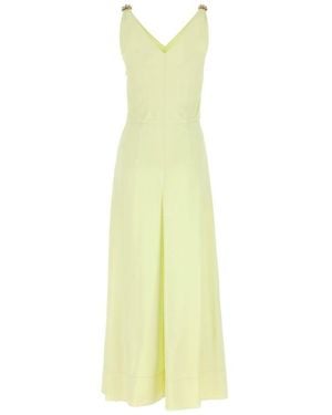 Lanvin V-Neck A-Line Dress - White