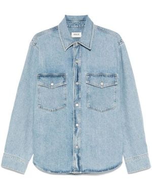 Agolde Rafe Long Sleeve Denim Shirt - Blue
