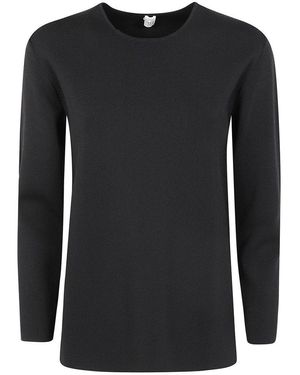 TOTEME Knitted Crewneck Sweater - Black