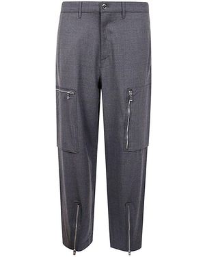 Michael Kors Zipper Cargo Trousers - Grey