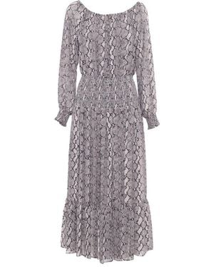 MICHAEL Michael Kors Burgundy Maxi Dress Recycled Polyester Polyester in Purple Lyst UK