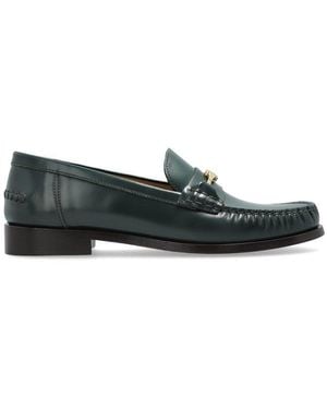 Ferragamo Harry F Buckle Loafers - Green