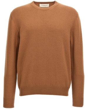 Ballantyne Crewneck Knitted Sweater - Brown