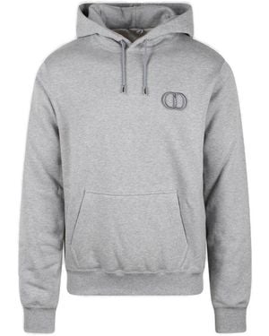 Dior Cd Icon Hooded Sweatshirt - Grey